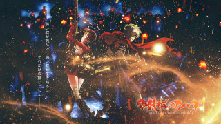 Anime couple space fireworks stars - anime character free wallpaper