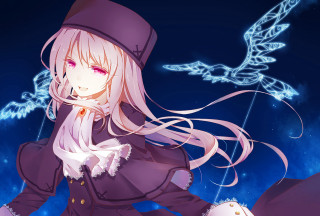 Girl long hair hat blue - long hair and a hat free wallpaper