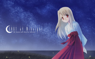 Girl long dress field night - a long dress free wallpaper