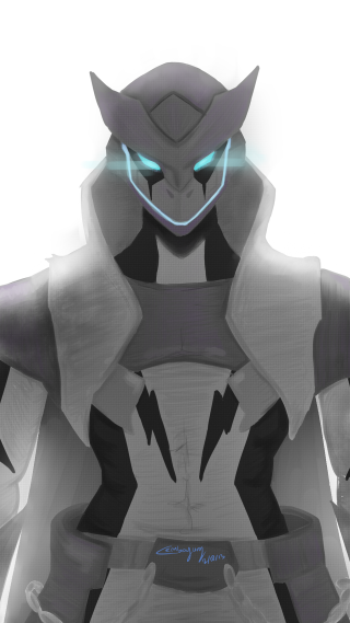 Robot glowing eyes hoodie stylized - daryush shokof free wallpaper for mobile