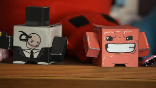 Paper toys table cellphone next - a cell phone in front free wallpaper