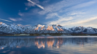 Mountain lake clouds sky range 3 - a sky free wallpaper