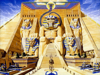 Giant egyptian temple sphinx pyramid - boris vallejo free wallpaper