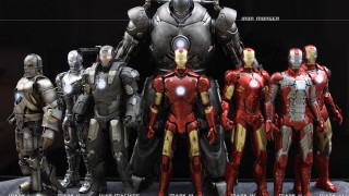 Iron man action figures display - marvel free wallpaper for desktop