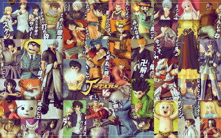 Anime collage characters background poses - a collage of anime characters free wallpaper
