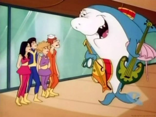 Shark guitar cartoon people group - don bluth free wallpaper