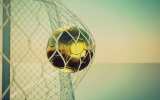 Soccer ball stuck in net 2 - octane renderer free wallpaper