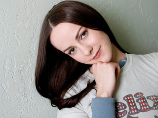 Woman longhair white shirt portrait 9 - daphne mcclure free wallpaper