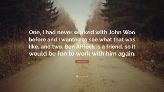John woo quote dirt road - alton tobey free wallpaper