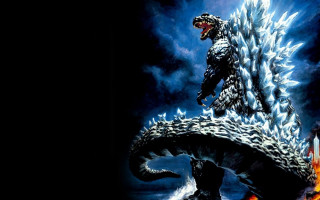 Godzilla wallpaper fire water black - baiōken eishun free wallpaper for desktop