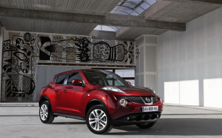 Red car garage mural door - a garage next free wallpaper