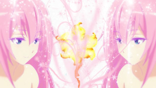 Girl pink hair flower pink - anime visual free wallpaper for desktop