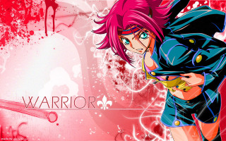 Pink hair girl gun red - an anime drawing free wallpaper