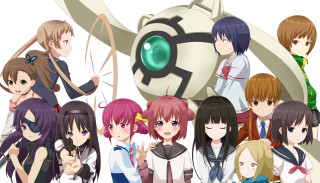 Anime girls green eyeball group - a group of anime girls free wallpaper for desktop