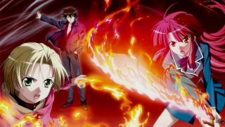 Anime characters fire background flames 3 - flame free wallpaper