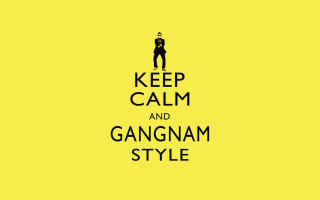 Keep calm gangnam style yellow - image of a man free wallpaper