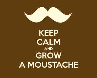Keep calm grow moustache side - cristache gheorghiu free wallpaper