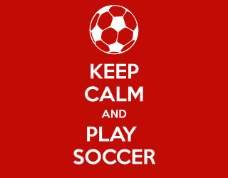 Keep calm play soccer red - calm free wallpaper