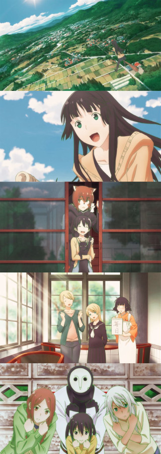 Anime characters room sky clouds - a room free wallpaper for mobile