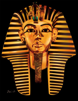 Golden mask afrofuturism egyptian art - egyptian art free wallpaper for mobile