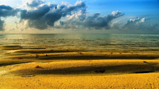 Beach sand dunes body water - a few sand free wallpaper