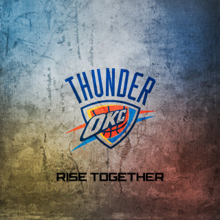 Basketball team logo thunder wall - darrell riche free wallpaper for tablet