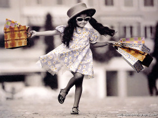 Little girl dress hat shopping - little free wallpaper for desktop
