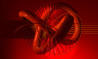 Red abstract background red black - c4d free wallpaper