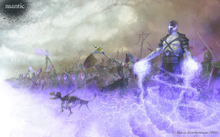 Man armor dogs lightning sky - a lightning bolt free wallpaper