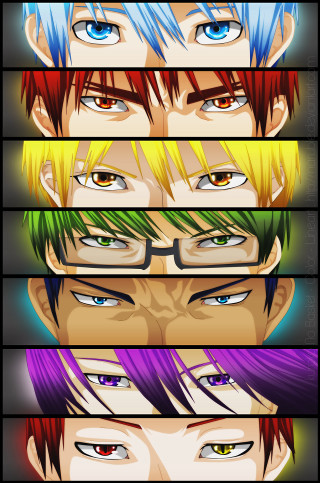 Anime characters colored hair glasses 4 - their face free wallpaper for mobile