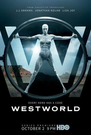 Westworld poster man circle arms - panfuturism free wallpaper for mobile