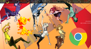 Anime characters running fire theme - 2 d sprite free wallpaper
