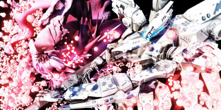 Futuristic mecha cherryblossoms floral design - cryengine free wallpaper for desktop
