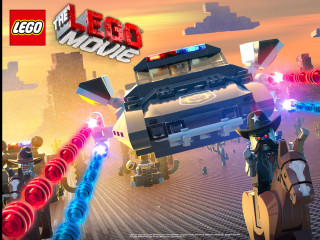 Lego police gun people poster - free 3d render wallpaper for desktop