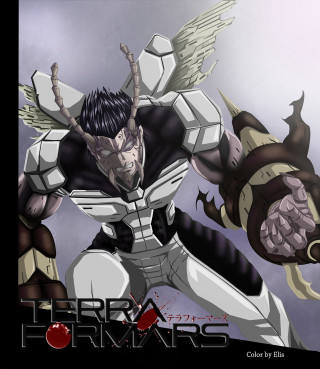 Futuristic man suit sword demon - cedric seaut keos masons free wallpaper for tablet