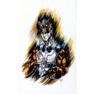 Man gun fire drawing artwork - cedric seaut keos masons free wallpaper for tablet