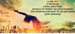 Woman field arms outstretched sunset 2 - morning free wallpaper