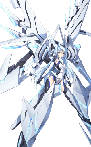Woman sword mecha wings blueeyes - white line free wallpaper for mobile