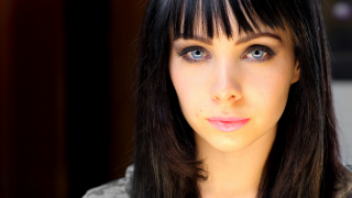 Woman long black hair blue 6 - long black hair free wallpaper for desktop