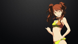 Woman bikini dark hands hips - a ponytail free wallpaper