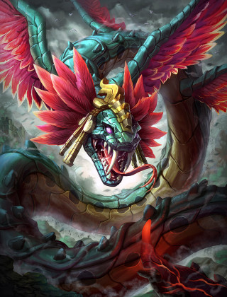 Dragon large head wings on - exekia free wallpaper for mobile
