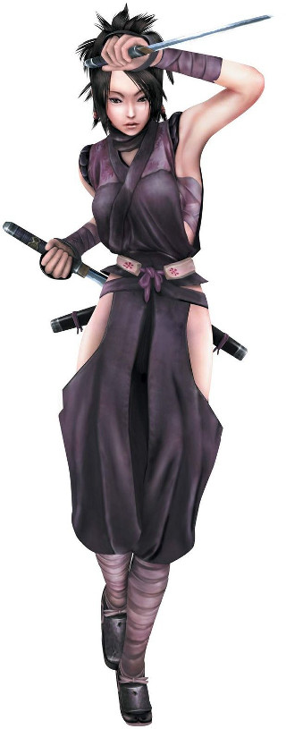 Woman purple dress swords black - a black belt free wallpaper