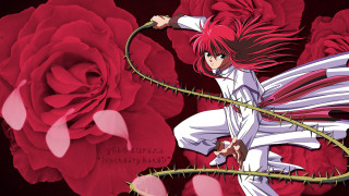 Girl red hair stick rose - clarice beckett free wallpaper