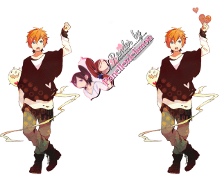 Anime couple heart love pixel - love free wallpaper