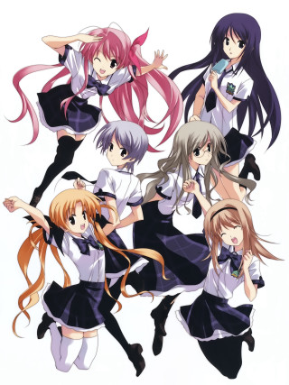 Girls school uniforms posing picture - a group of girls free wallpaper for mobile