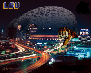 Tiger walking city night ball - esaias boursse free wallpaper