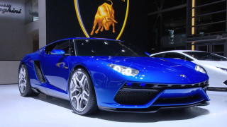 Blue sports car showroom bull - a showroom free wallpaper