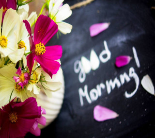 Vase flowers table chalkboard good - top of a table next free wallpaper for tablet