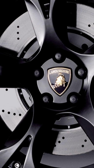 Wheel lamb logo black spokes - feature free wallpaper for mobile