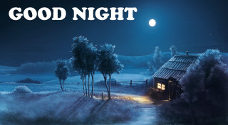 House woods night good night - the picture free wallpaper